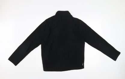 Decathlon Men’s Black Fleece Sweatshirt Size L 1/2 Zip Pullover Outdoor