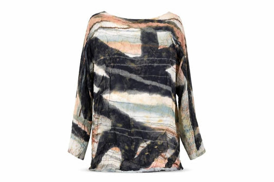 Women's Multicoloured Viscose Shift Dress Size 2 Long Sleeve