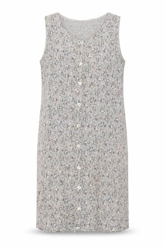 Jeffrey Rogers Women’s Grey Floral Shift Dress Size 12 Sleeveless