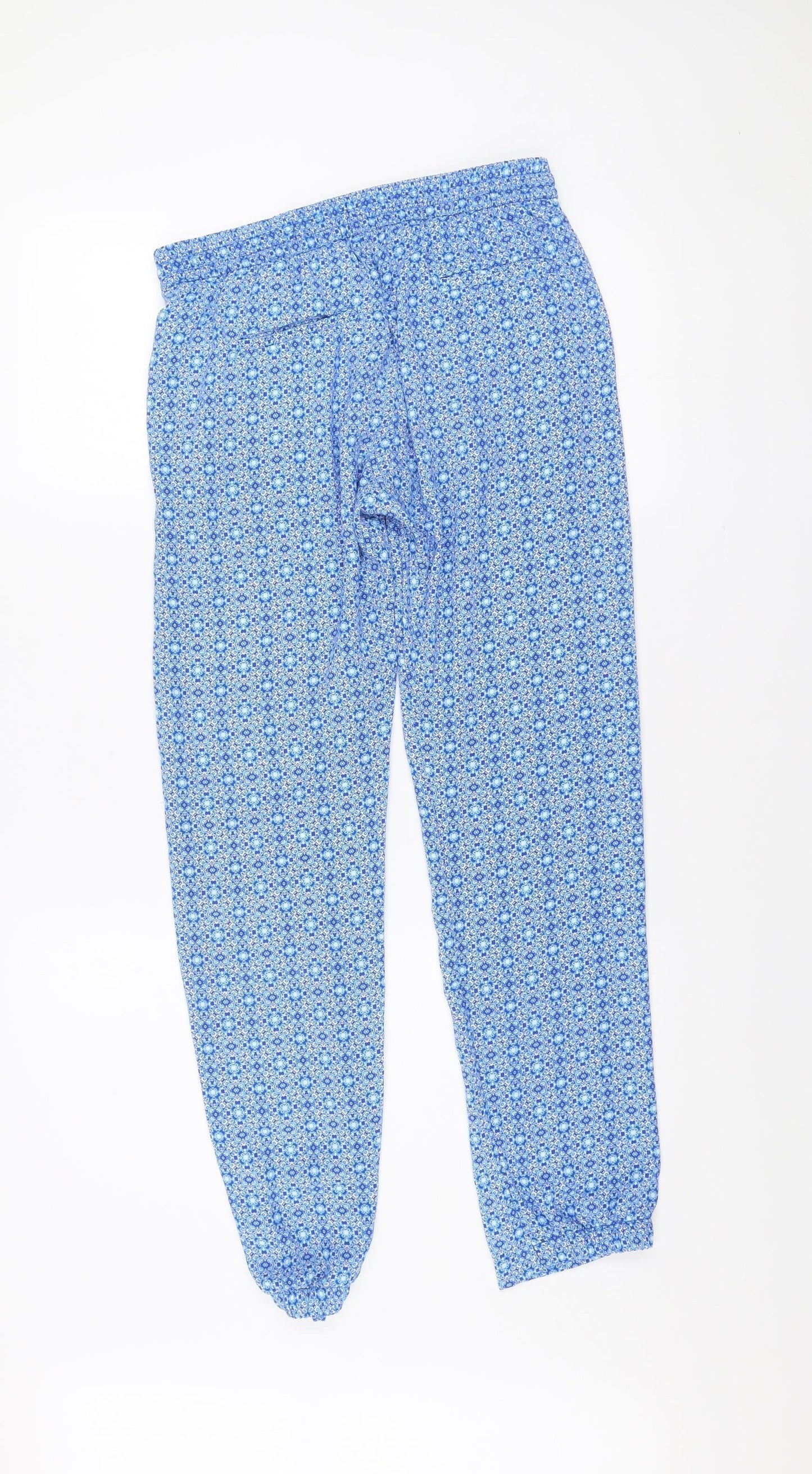 GAP Women’s Blue XS Geometric Print Polyester Jogger Trousers