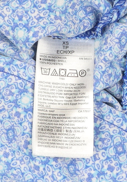 GAP Women’s Blue XS Geometric Print Polyester Jogger Trousers