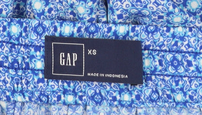 GAP Women’s Blue XS Geometric Print Polyester Jogger Trousers