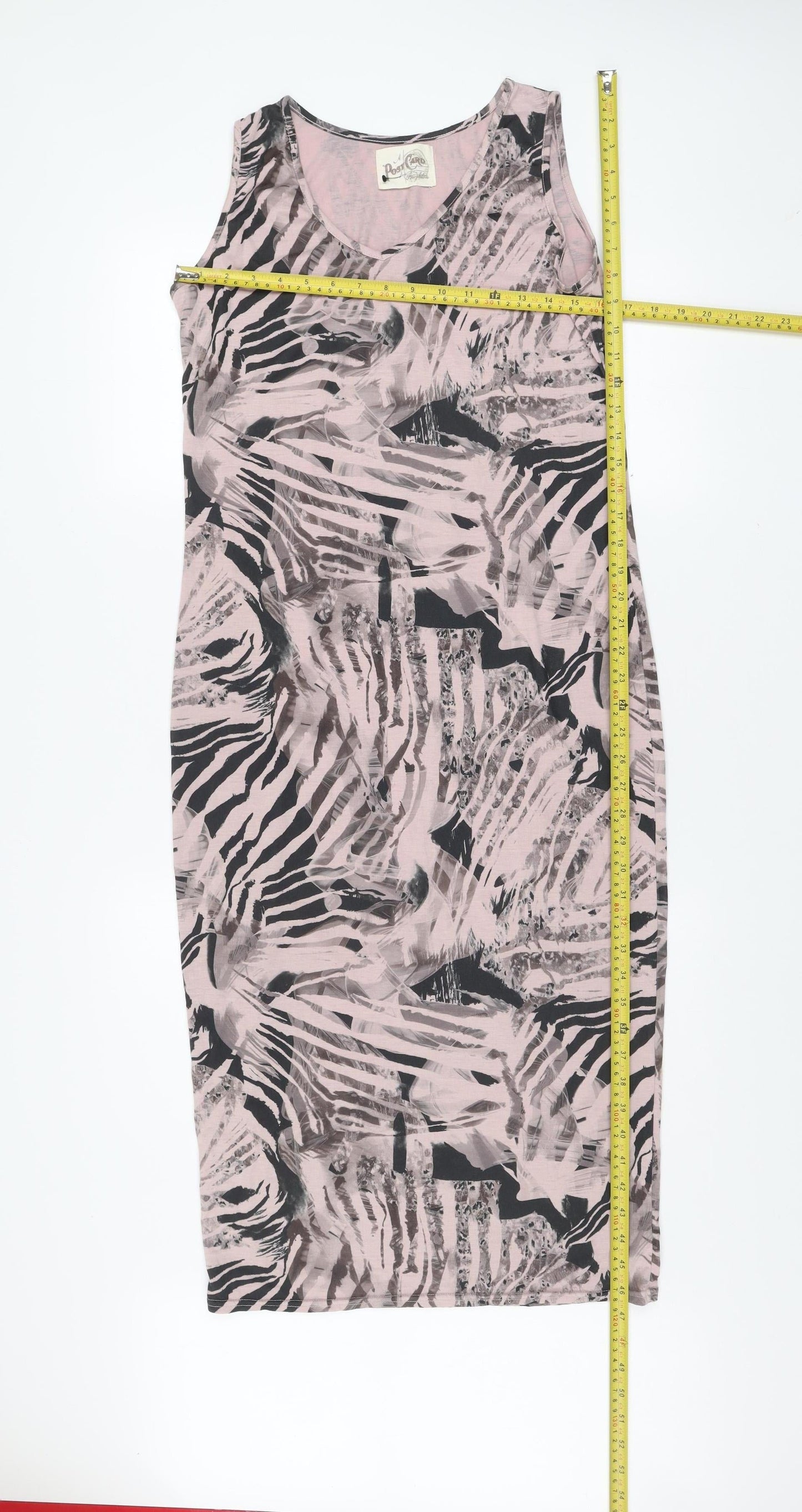 A Postcard From Brighton Women’s Pink Animal Print Bodycon Dress Size 2