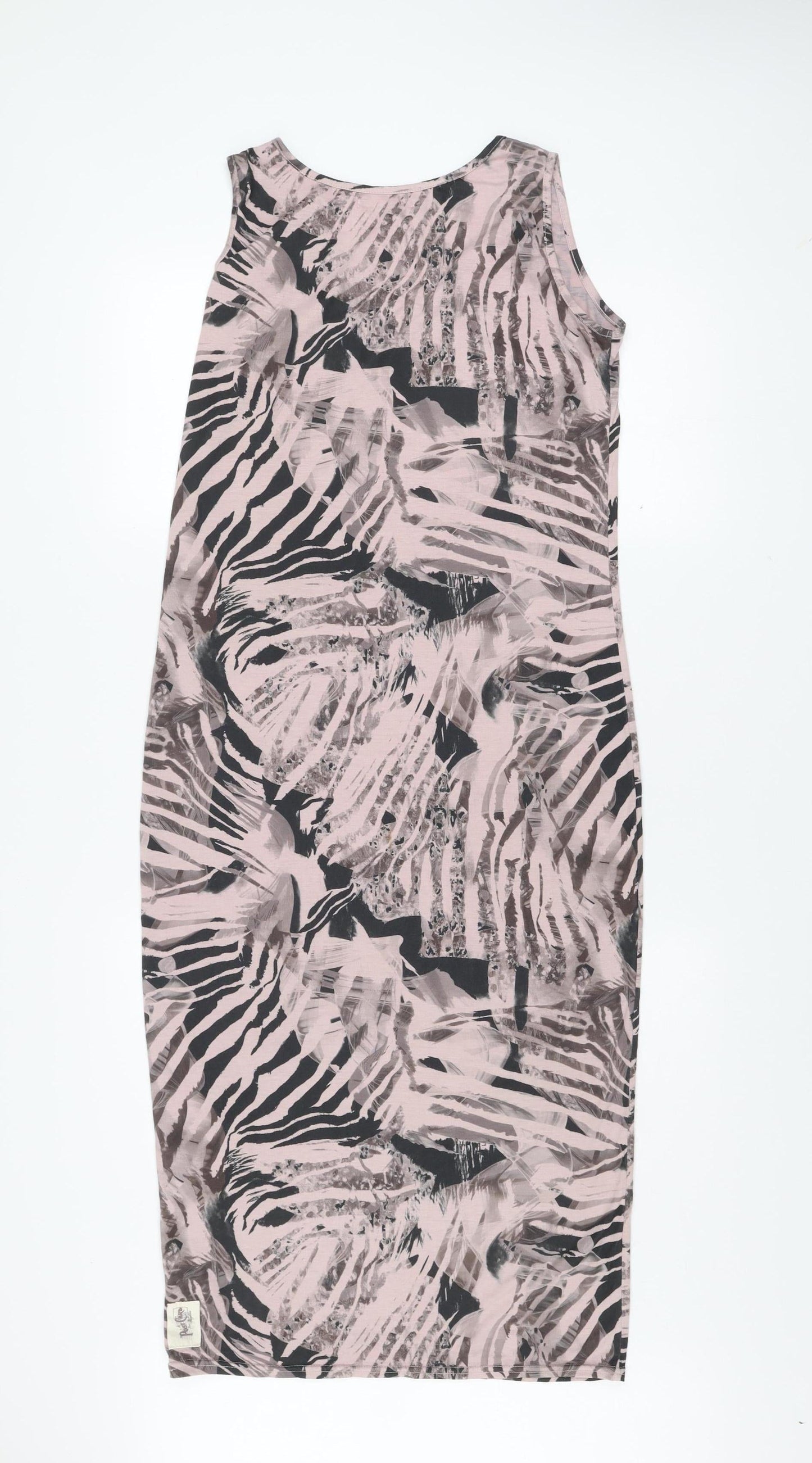 A Postcard From Brighton Women’s Pink Animal Print Bodycon Dress Size 2