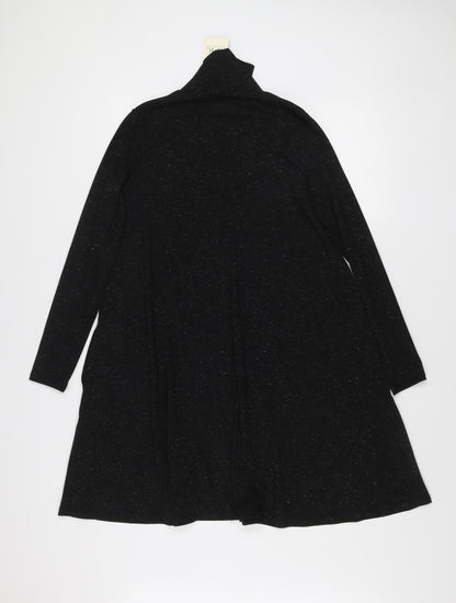 Nine by Savannah Miller Womens Black A-Line Roll Neck Jersey Dress Size 8