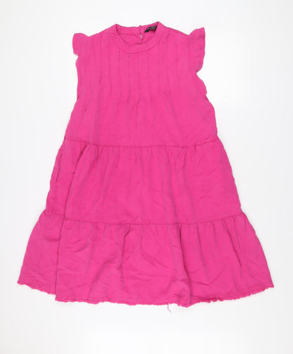 Velvet Heart Women’s Pink Shift Dress L Knee Length Sleeveless Casual