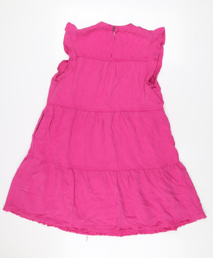 Velvet Heart Women’s Pink Shift Dress L Knee Length Sleeveless Casual
