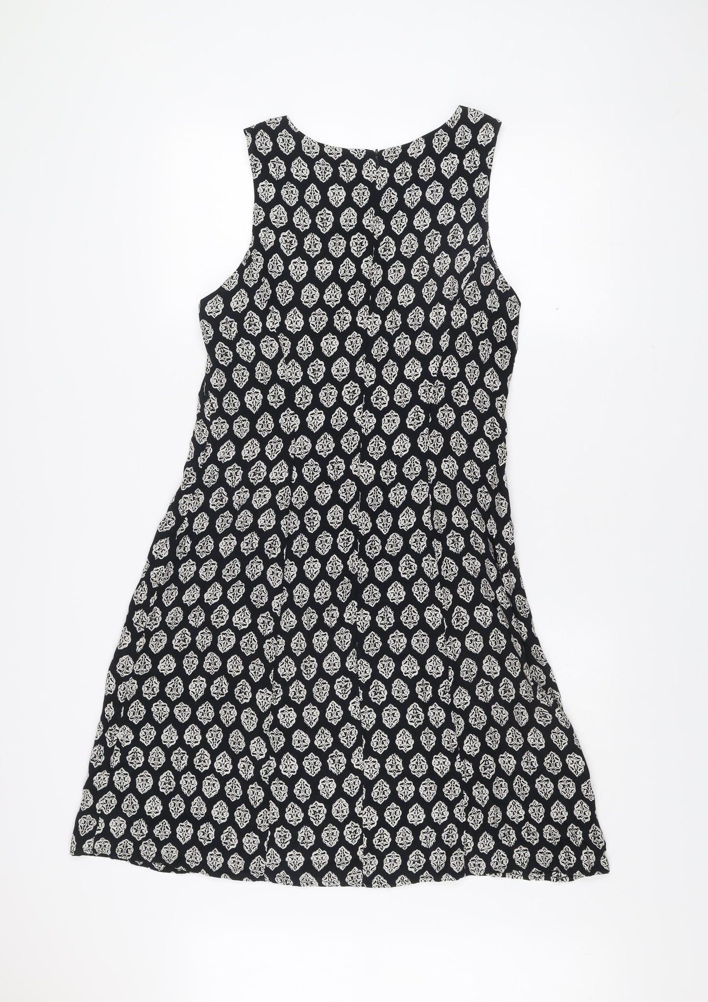 Principles Women Black Scoop Neck Shift Dress UK 14