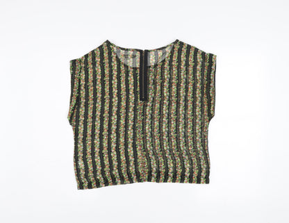 Glamorous Women’s Multicoloured Floral Chiffon Blouse Size 10