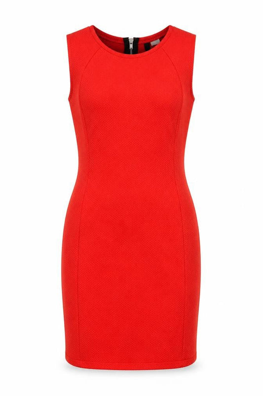 H&M Divided Women's Red Bodycon Knee Length Sleeveless Dress Size 10