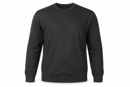 Atlantic Bay Men's Black M Pullover Crew Neck Jumper Acrylic Knit