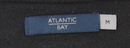 Atlantic Bay Men's Black M Pullover Crew Neck Jumper Acrylic Knit