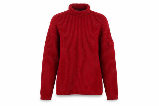Next Women’s Red Roll Neck Cotton Jumper Size M Long Sleeve Knit