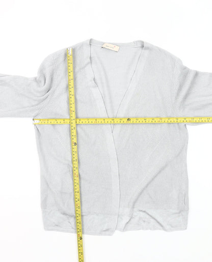 Marks and Spencer Women’s Grey V-Neck Long Sleeve Cardigan UK 18