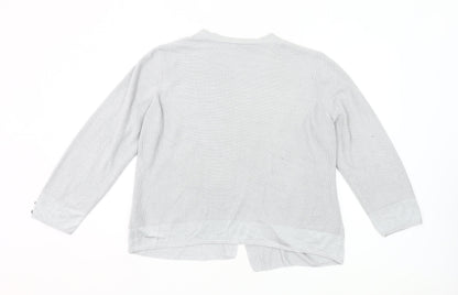Marks and Spencer Women’s Grey V-Neck Long Sleeve Cardigan UK 18