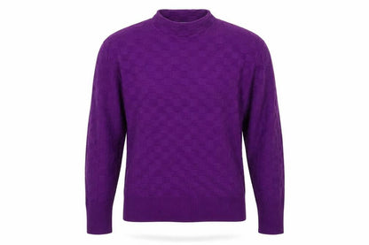 Warehouse Women’s Purple Mock Neck Knit Jumper Size L