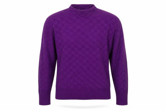 Warehouse Women’s Purple Mock Neck Knit Jumper Size L