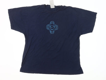 Nike Men’s Blue L Vintage Logo Graphic Sports T-Shirt