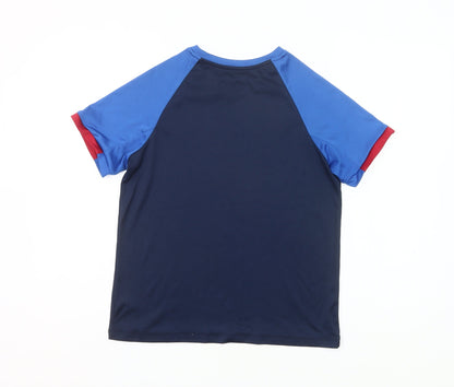 Dunnes Stores Boys Blue France Football T-Shirt 12-13 Years Sports Top