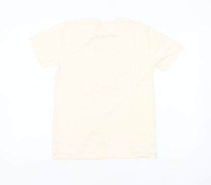 Dunnes Stores Boys Beige Skate Graphic T-Shirt Size L 85cm