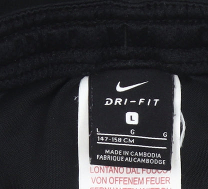 Nike Boys Black Dri-Fit Athletic Sports Shorts Size L 147-158cm
