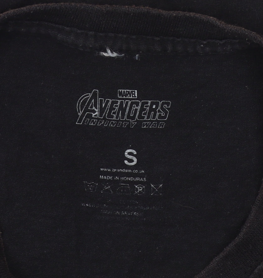 Marvel Avengers Infinity War Men’s Black Small Graphic T-Shirt