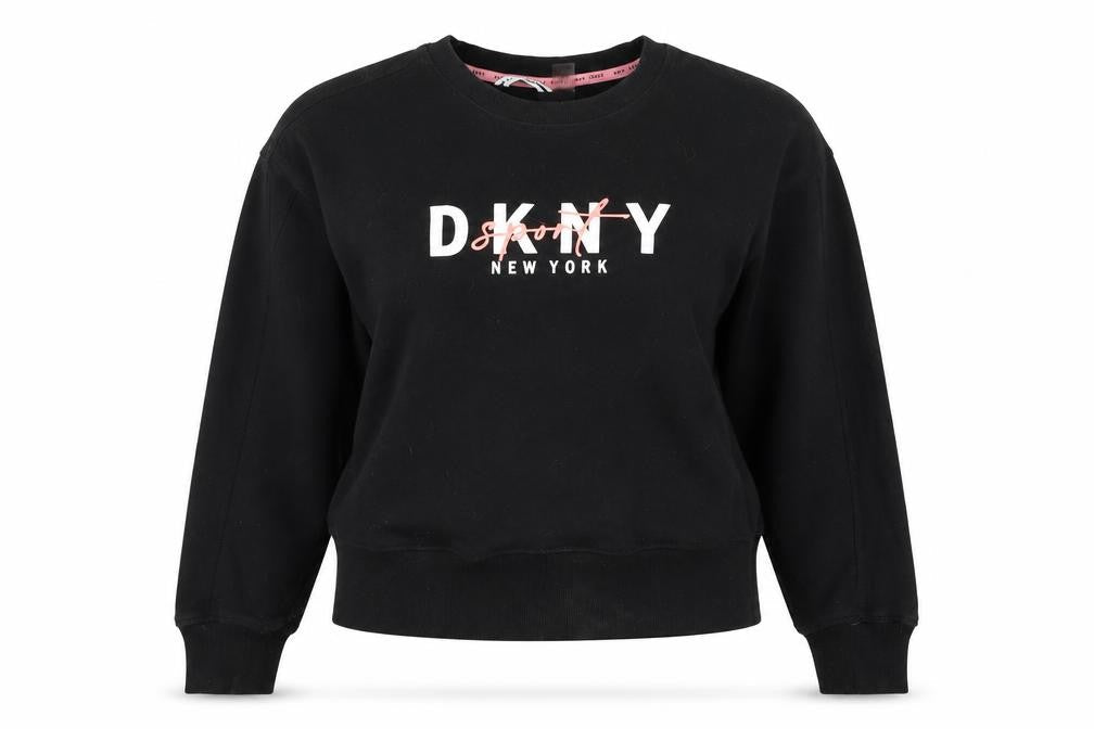 Womens UK Size 8 DKNY Black Pullover Sweatshirt