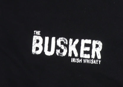 The Busker Men’s Black XL Pullover Hoodie Whiskey Logo Graphic Sweatshirt