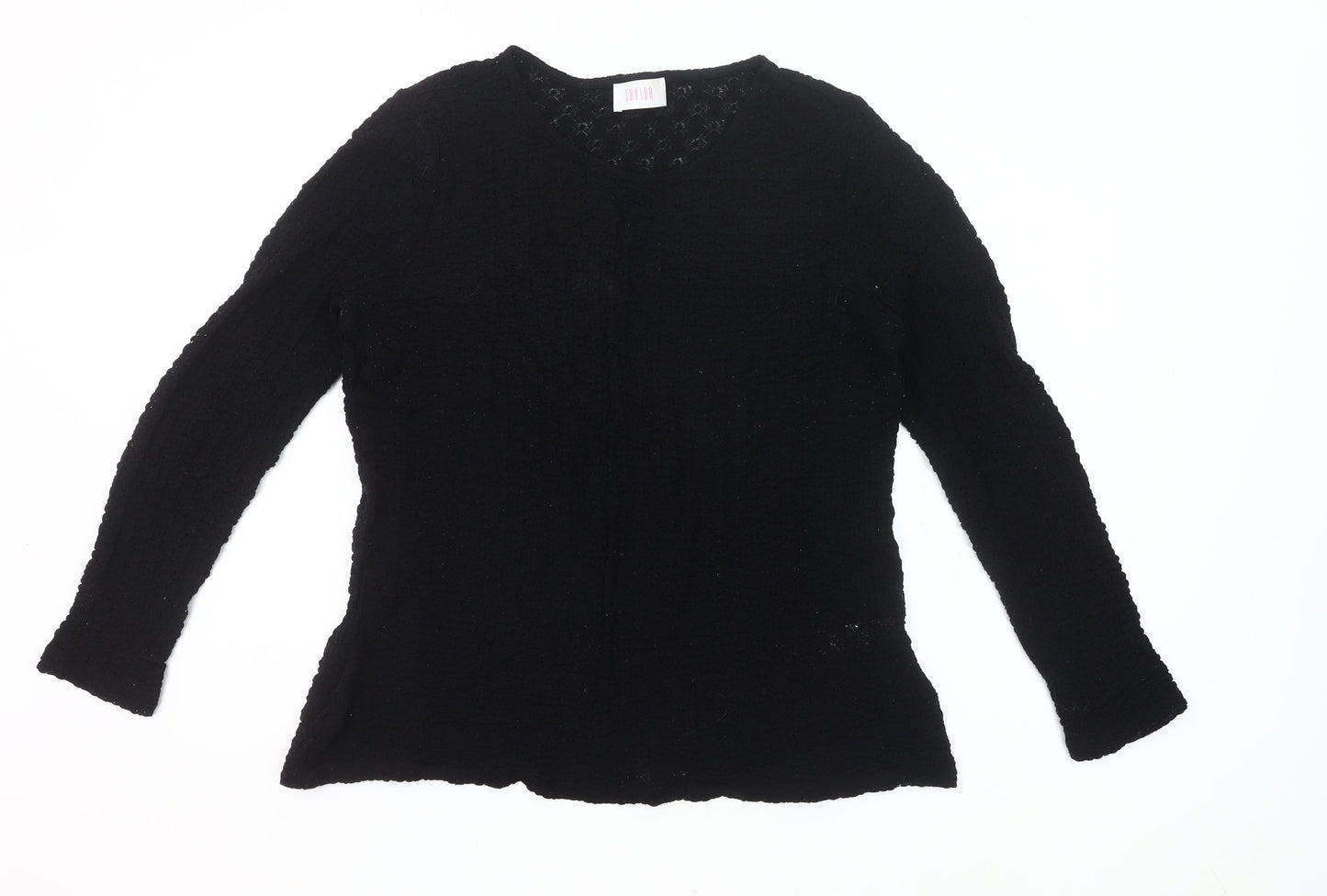 Savida Women’s Black Lace Long Sleeve Blouse Size 20