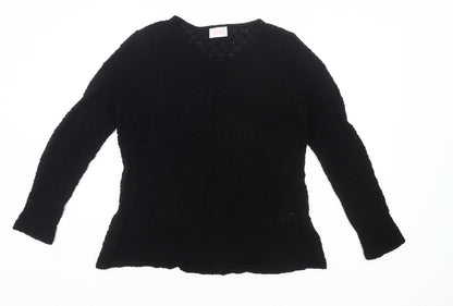 Savida Women’s Black Lace Long Sleeve Blouse Size 20