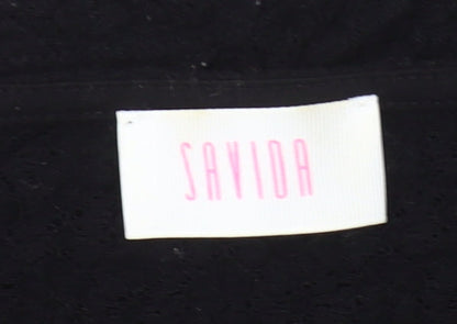 Savida Women’s Black Lace Long Sleeve Blouse Size 20
