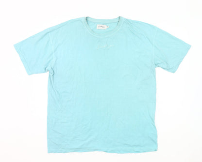 Hype Women's Blue Size 16 Cotton Crew Neck Short Sleeve T-Shirt