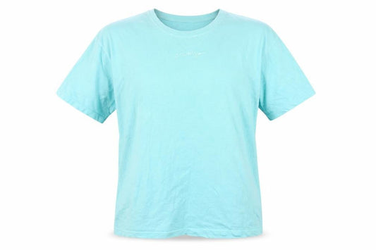 Hype Women's Blue Size 16 Cotton Crew Neck Short Sleeve T-Shirt