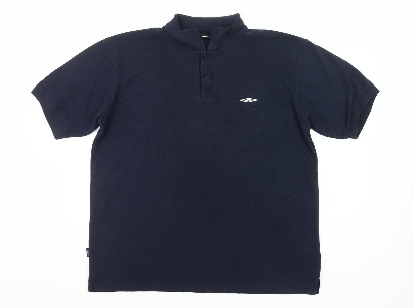 Umbro Men’s Navy Blue XL Polo Shirt Short Sleeve Cotton