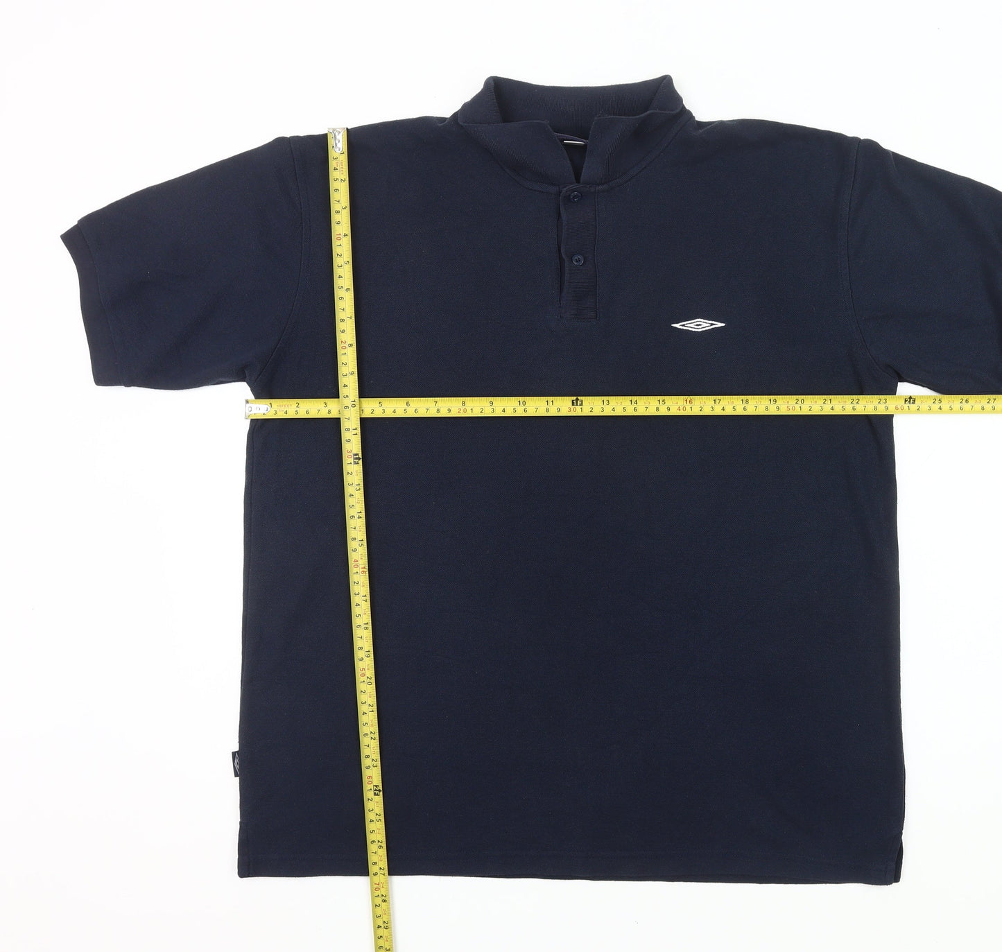 Umbro Men’s Navy Blue XL Polo Shirt Short Sleeve Cotton