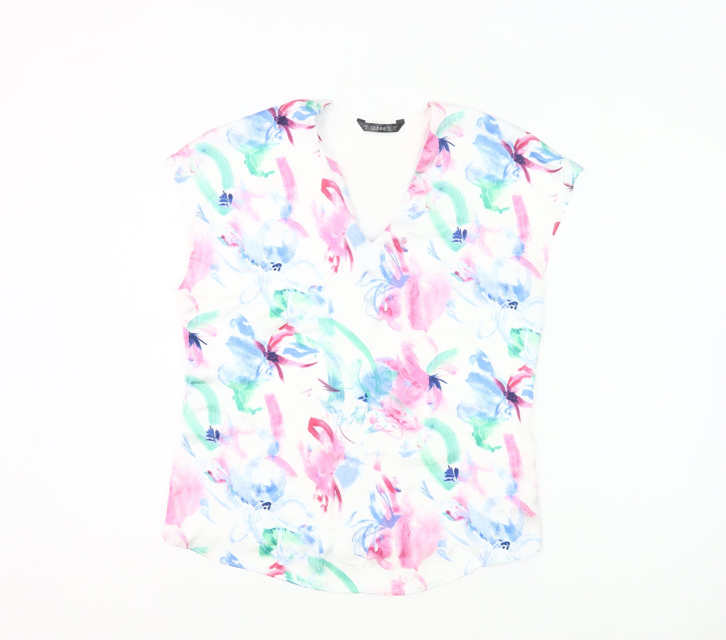 Dunnes Women’s Multicoloured Floral Sleeveless Tunic Blouse Size 8