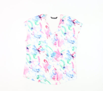 Dunnes Women’s Multicoloured Floral Sleeveless Tunic Blouse Size 8