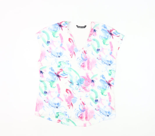 Dunnes Women’s Multicoloured Floral Sleeveless Tunic Blouse Size 8