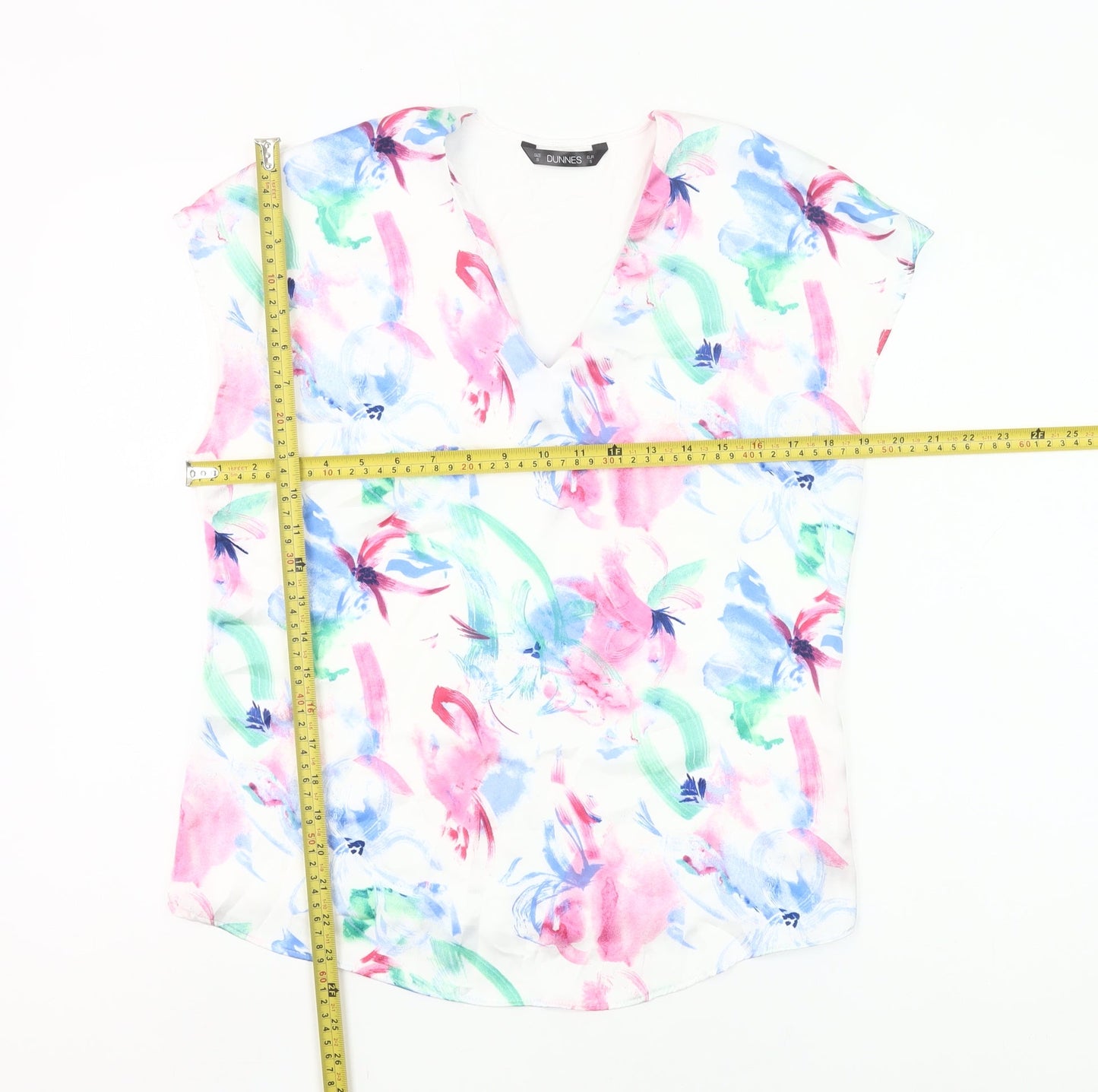 Dunnes Women’s Multicoloured Floral Sleeveless Tunic Blouse Size 8