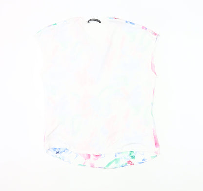 Dunnes Women’s Multicoloured Floral Sleeveless Tunic Blouse Size 8