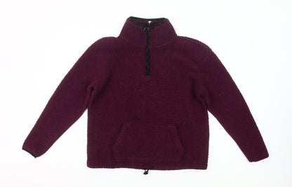 Victoria's Secret PINK Womens Purple XS Fleece Pullover Sweatshirt