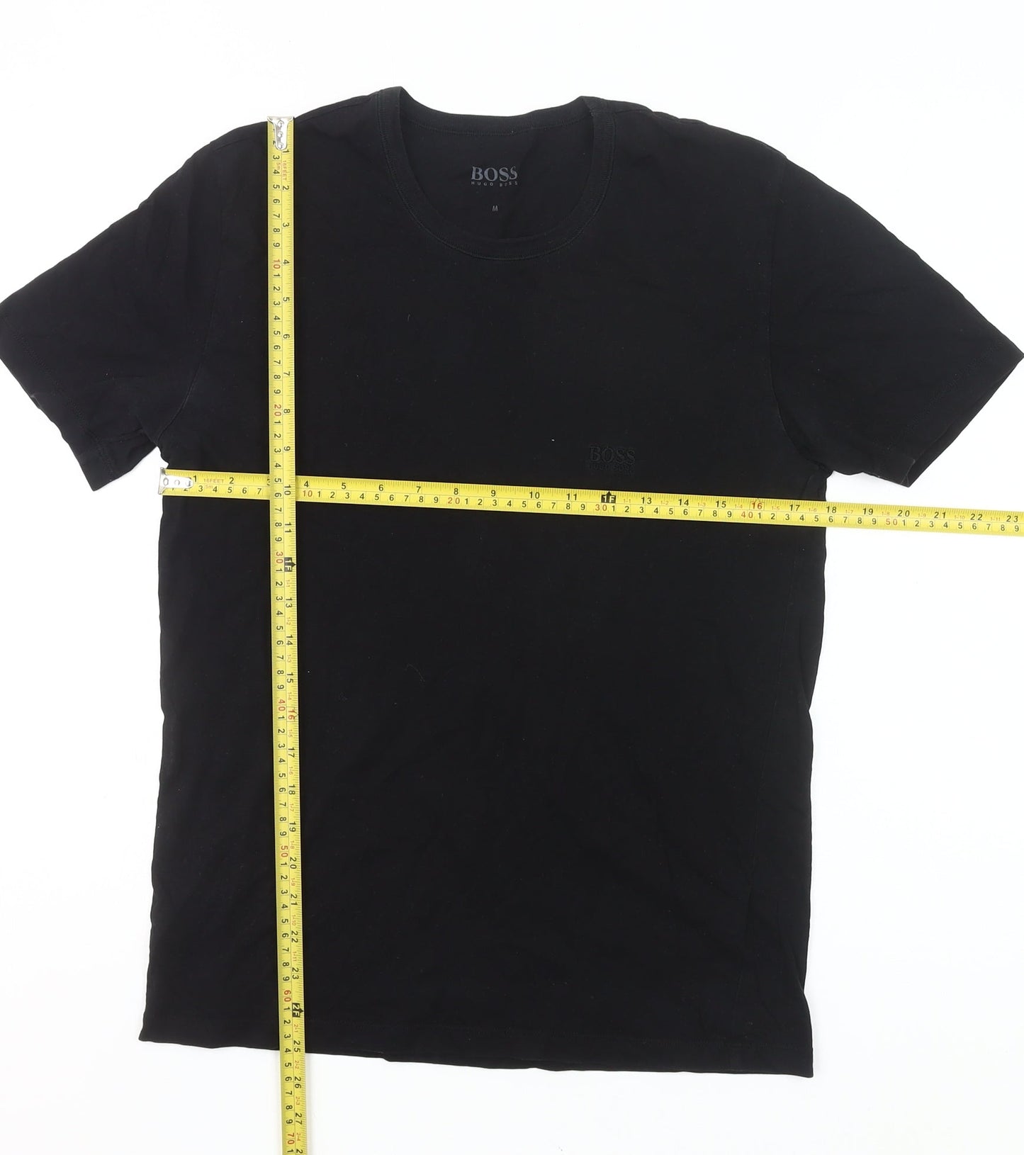Mens UK Size M HUGO BOSS Black  T-Shirt