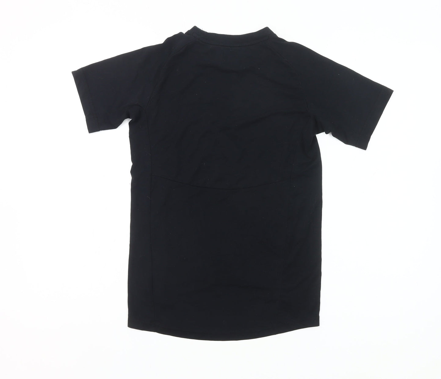 Puma Boys Black 11-12Y Short Sleeve Sports Training T-Shirt