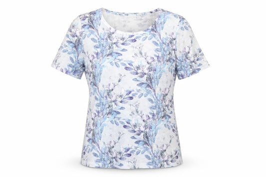 Stock Shop Women’s Multicoloured Floral Rhinestone T-Shirt Size S