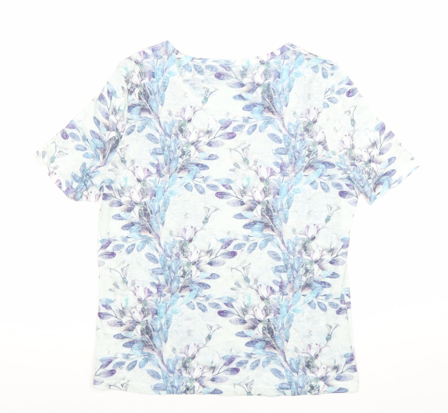 Stock Shop Women’s Multicoloured Floral Rhinestone T-Shirt Size S