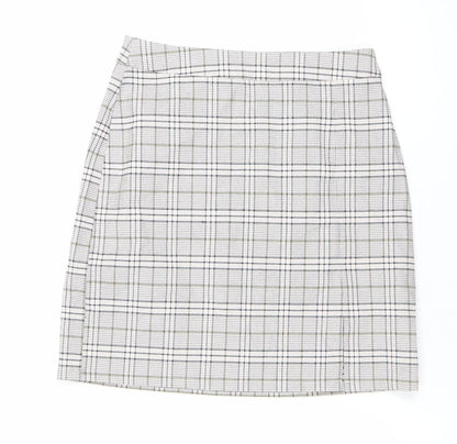 New Look Women’s Multicoloured Size 8 Check Pencil Skirt