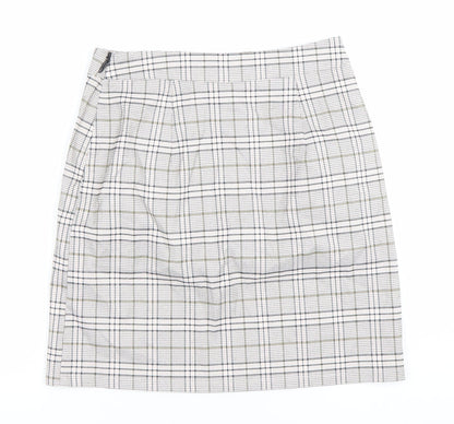 New Look Women’s Multicoloured Size 8 Check Pencil Skirt