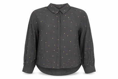 Womens UK Size S Levi's Black Basic Button-Up
