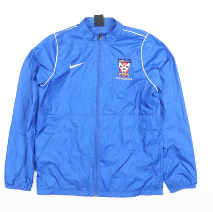 Nike Boys Blue Track Jacket 12-13 Years York City Foundation Sports Zip