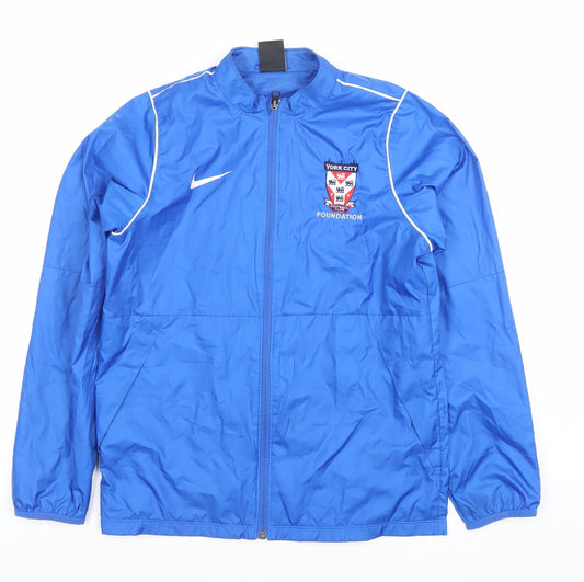 Nike Boys Blue Track Jacket 12-13 Years York City Foundation Sports Zip